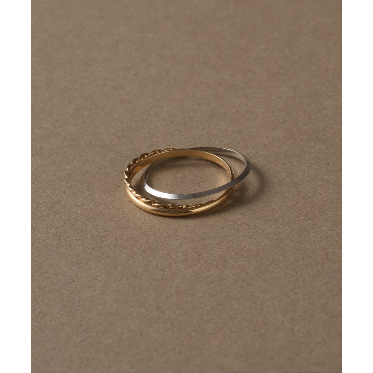 バイカラー3連リング K10 | リラバイスピック＆スパン(Lilas by Spick