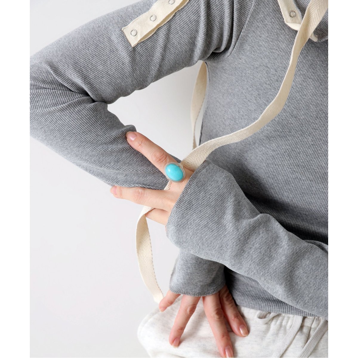 一部店舗+WEB限定》【SAMH by LILAS】アマゾナイトリング SV