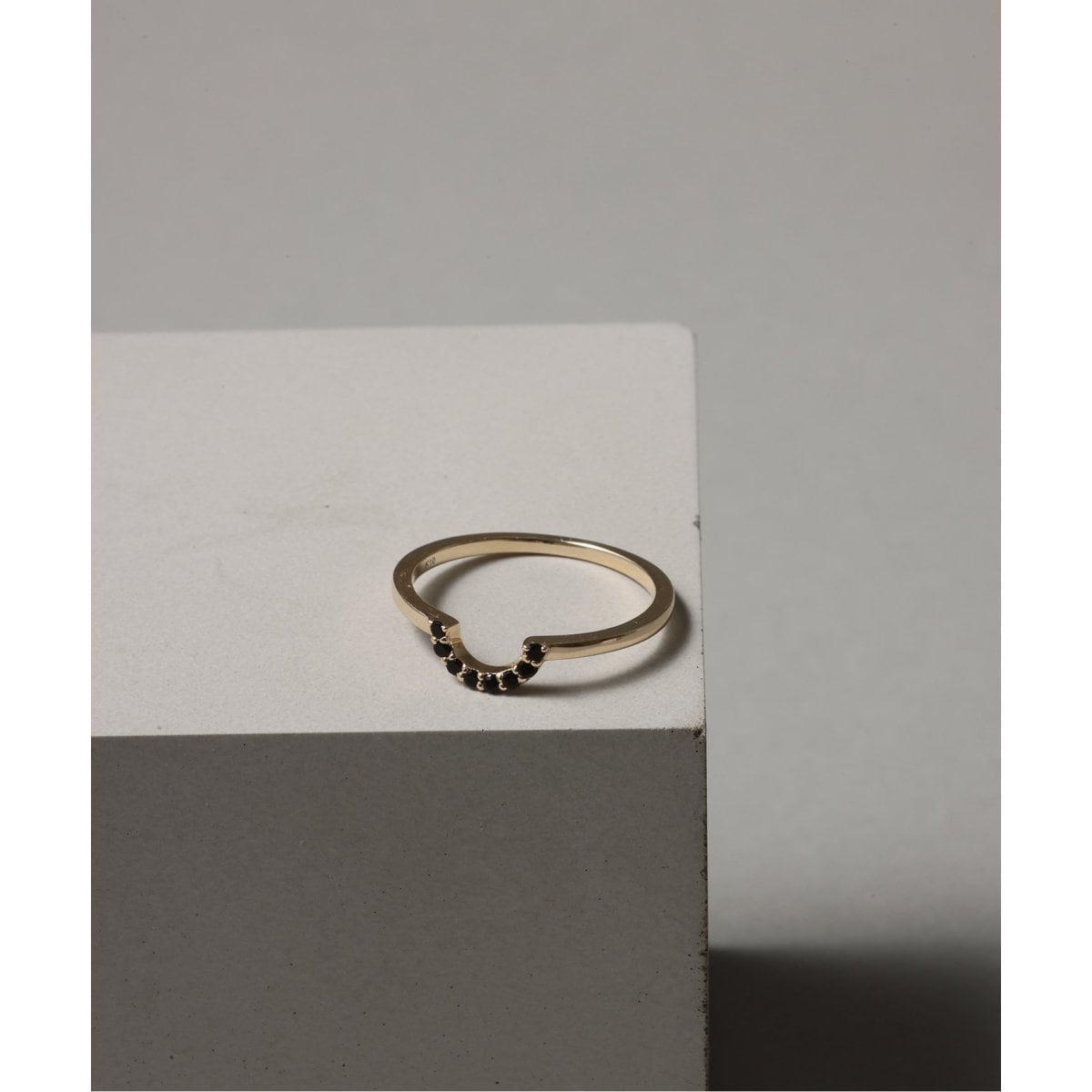 k10スピックアンドスパン◇Lilas2連パイプUチェーンリングK10 k10スピックアンドスパン◇Lilas2連パイプUチェーンリングK10