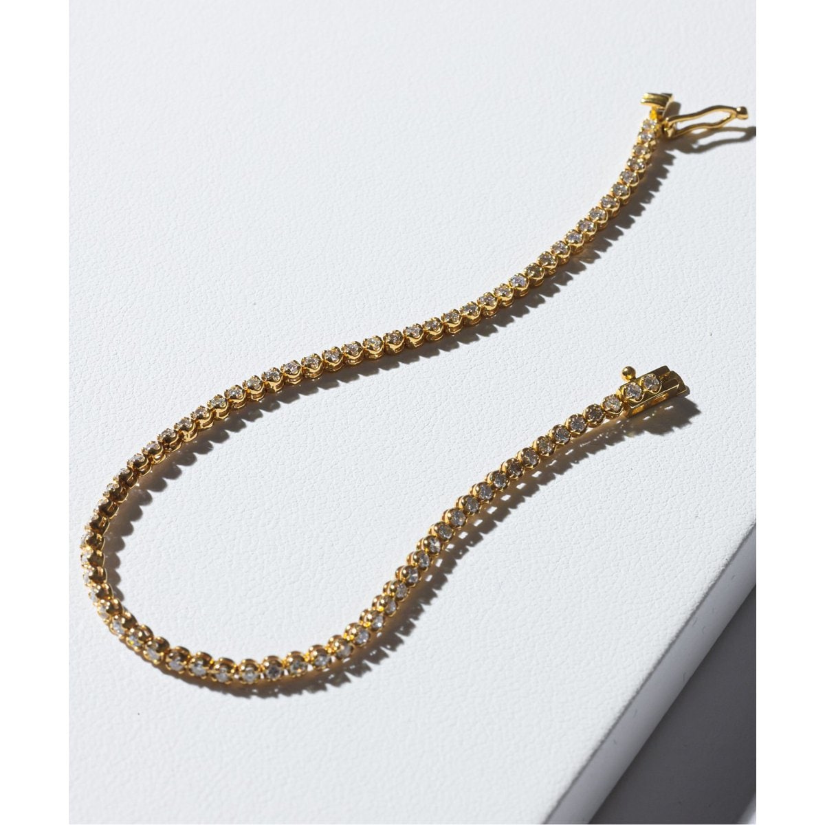 ※修理歴有り LilasスピックアンドスパンタングルチェーンK10 ブレスレット プレート*チェーンブレスレット K10（ブレスレット・バングル