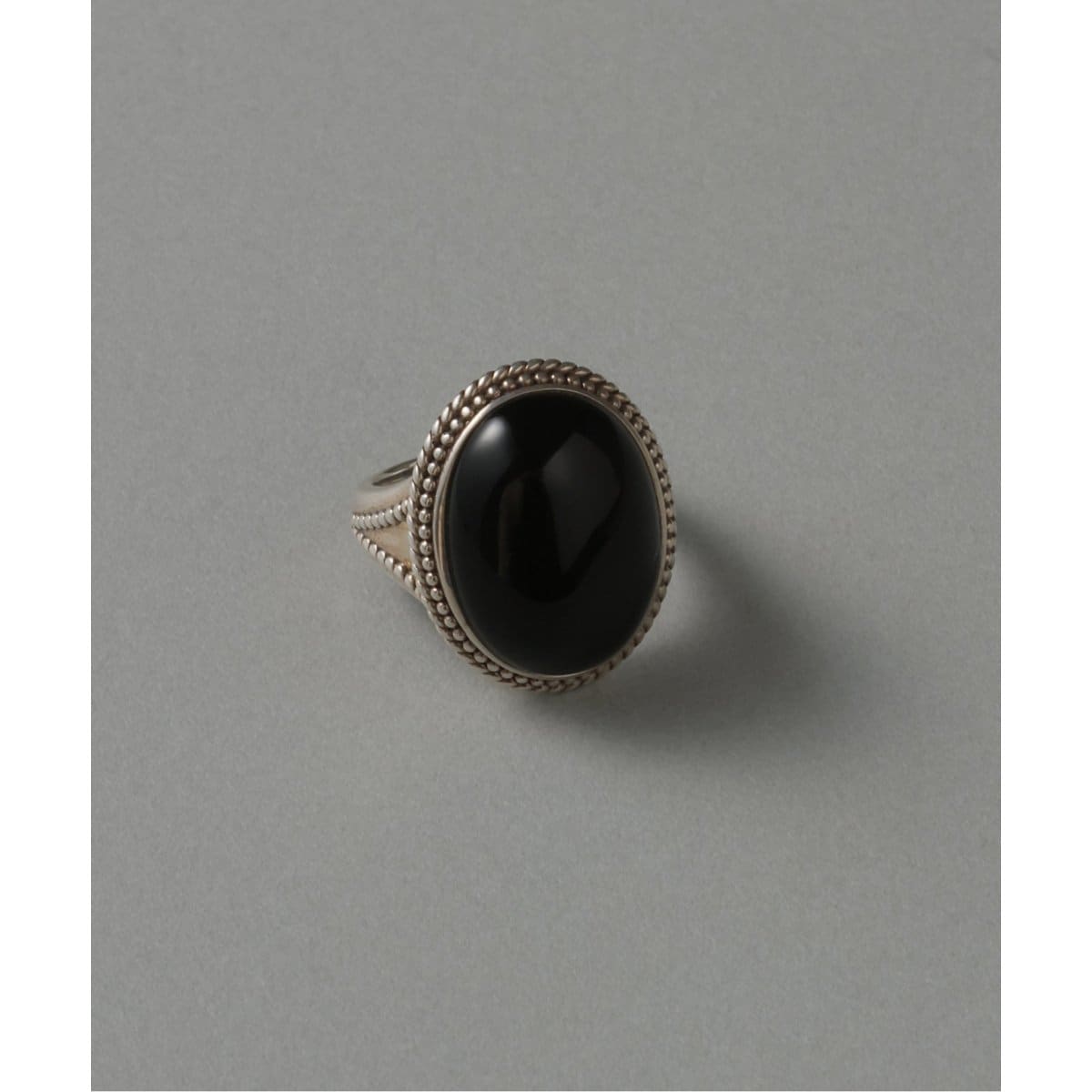 オニキス8角2ラインブラックダイヤリング K10 | リラバイスピック