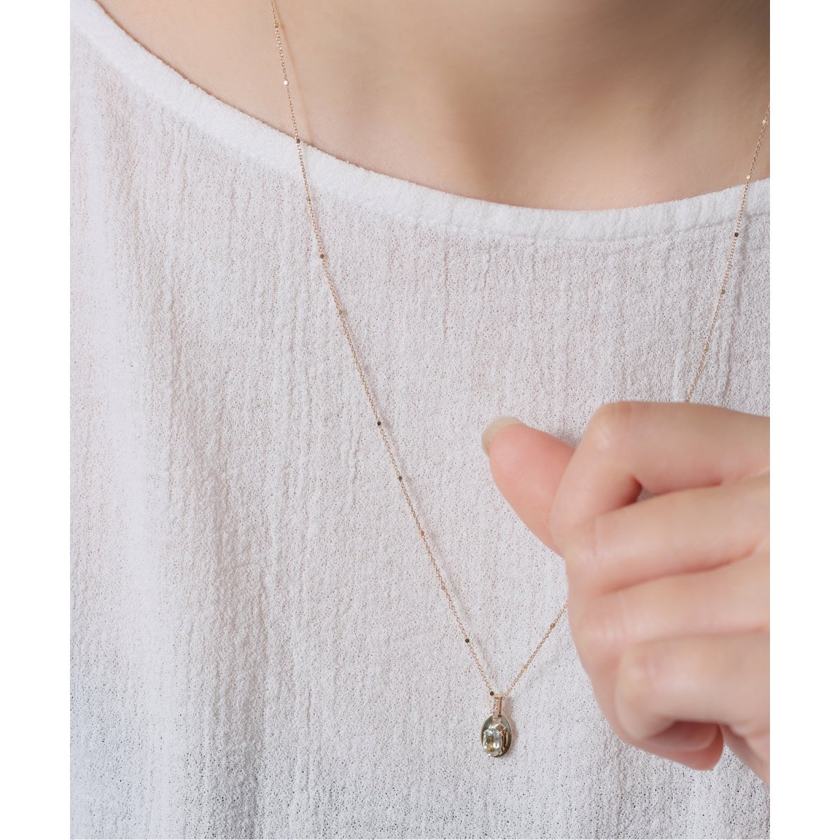 lilas マーベラスチェーンネックレス Lilas ネックレス マーベラスチェーン38cmネックレス K10