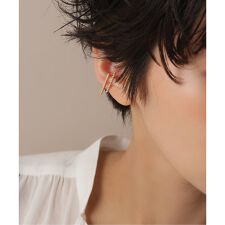 ダイヤダブルバーイヤーカフ K10(片耳)