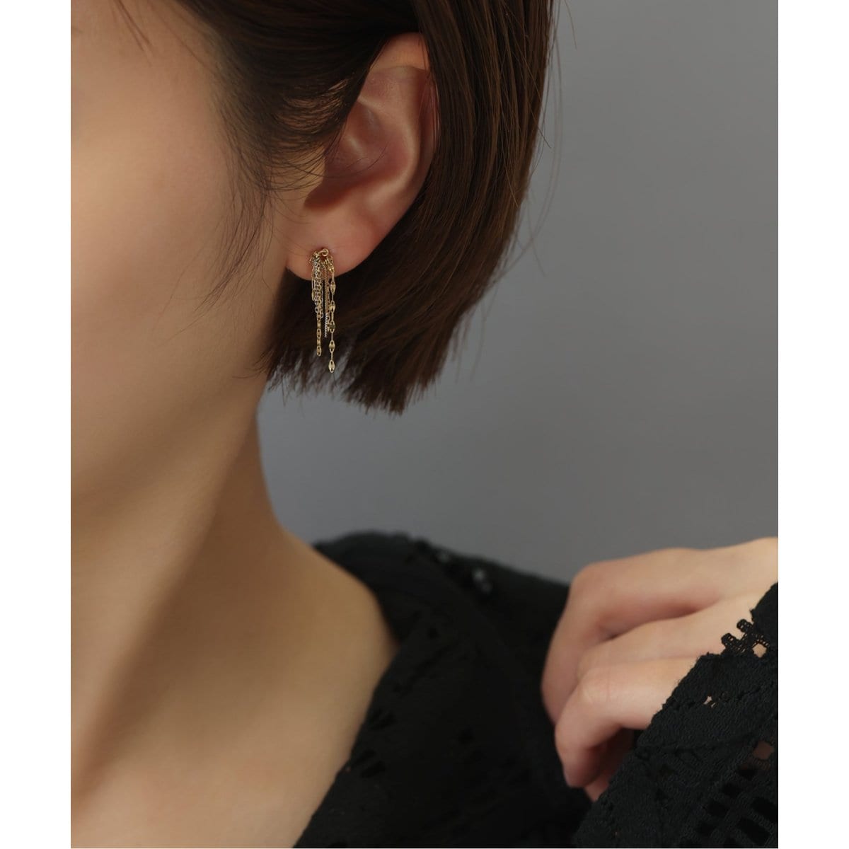 予約》1.5パイプ2cmルーフピアス K10（両耳）（ピアス（両耳用