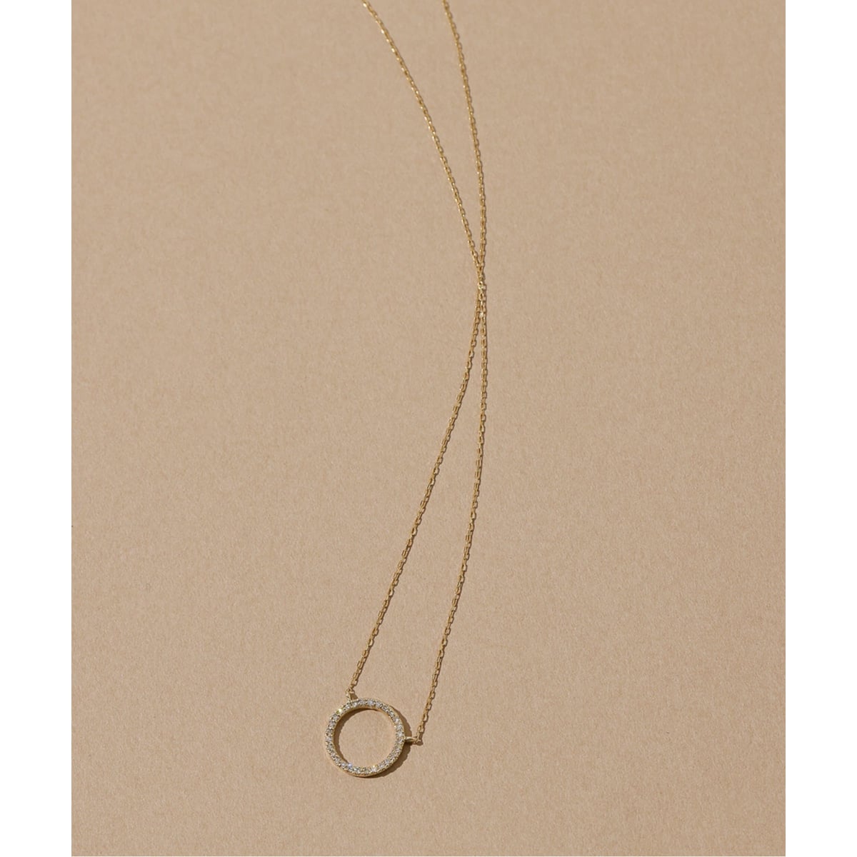 ダイヤ10mmバーネックレス K10 | リラバイスピック＆スパン(Lilas by