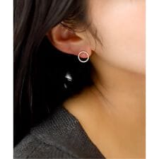サークルダイヤピアス K10（両耳）