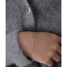 【SAMH by LILAS】 デタッチャブルフックSVブレスレット K10*SV