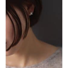 リラバイスピック＆スパン(Lilas by Spick and Span)の6mmパール*ホワイトトパーズピアス K10（両耳）