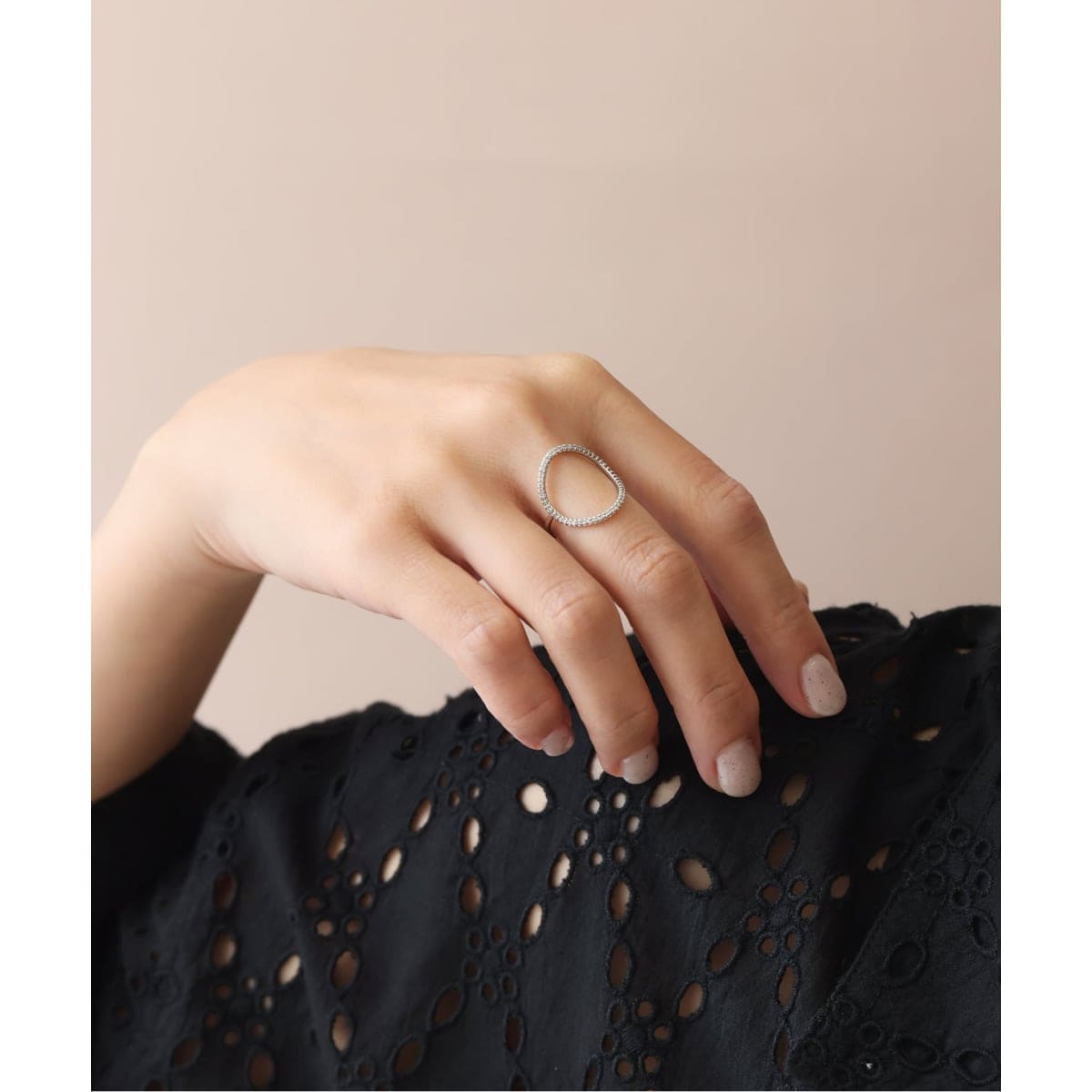 k10スピックアンドスパン◇Lilas2連パイプUチェーンリングK10 k10スピックアンドスパン◇Lilas2連パイプUチェーンリングK10