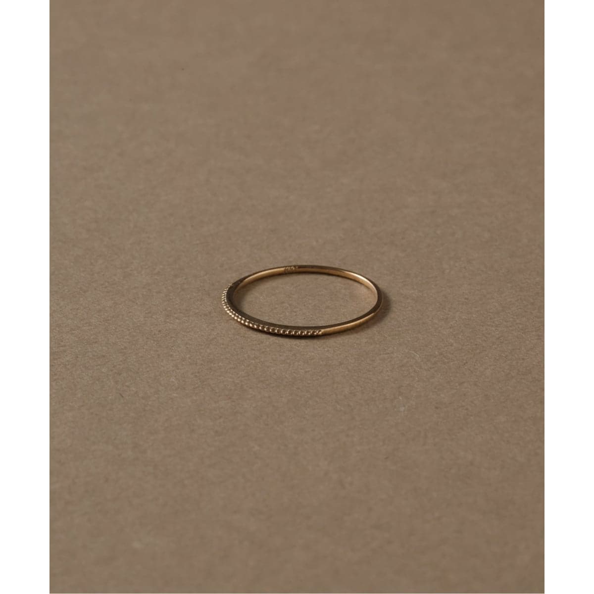 Lilasシンプルリングミル打ちK10 13号 追加》シンプルピンキーリングミル打ちWG K10（リング）｜Lilas