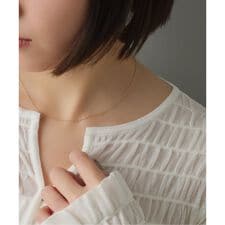 スパイラルアズキチェーン40cmネックレス K10