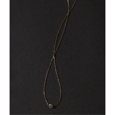 リラバイスピック＆スパン(Lilas by Spick and Span)のホールダイヤ1pサイドチェーンネックレス K18