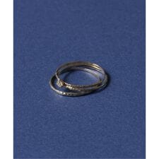 10thテクスチャー3本ダイヤリング K10