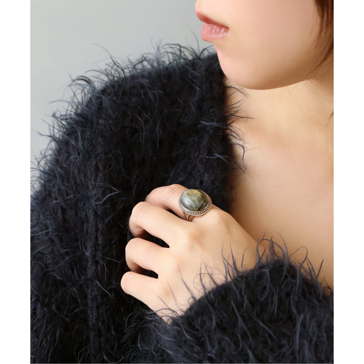 SAMH by LILAS】ホワイトムーンストーンリング SV | リラバイスピック