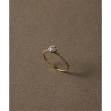 0.38ctサイドダイヤリング K18