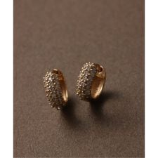 beansパヴェダイヤフープピアス K18（両耳）