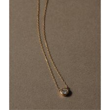 フクリン0.28ctダイヤネックレス K18