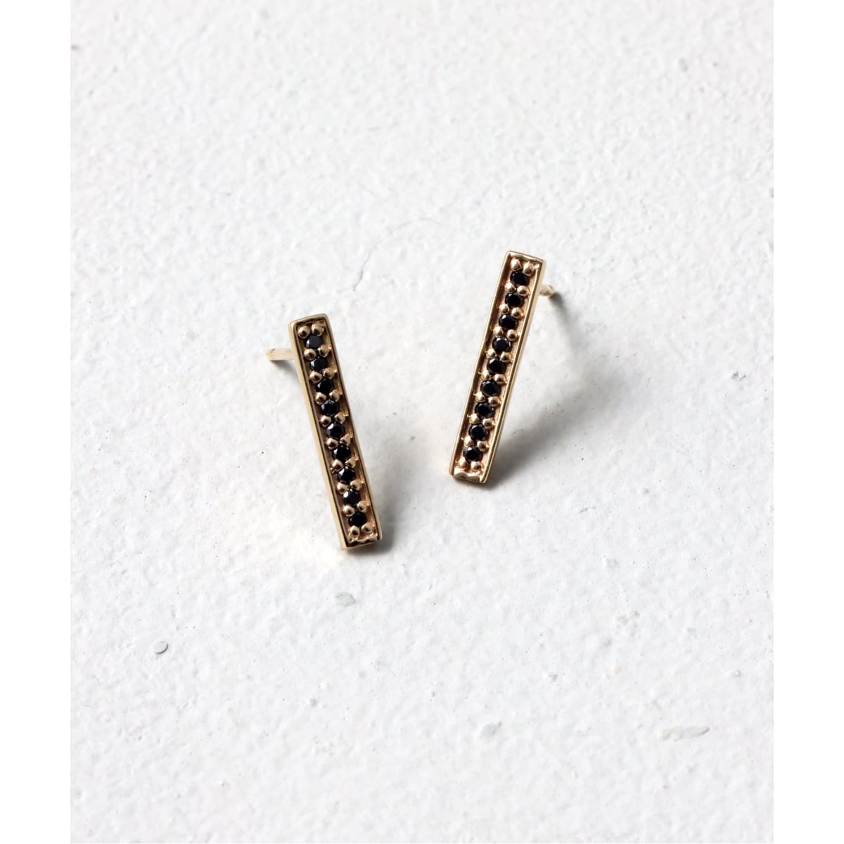 ダイヤ10mmバーピアス K10（両耳） | リラバイスピック＆スパン(Lilas