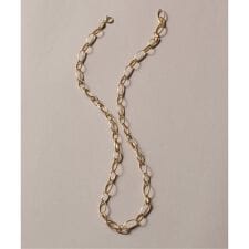 オーバルチェーンネックレス K18