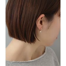 《WEB限定予約》パールフープピアスM K10（両耳）