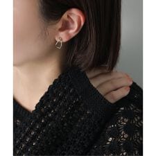 WEB限定》バイカラー2WAYティアドロップピアス K10（両耳） | リラ 