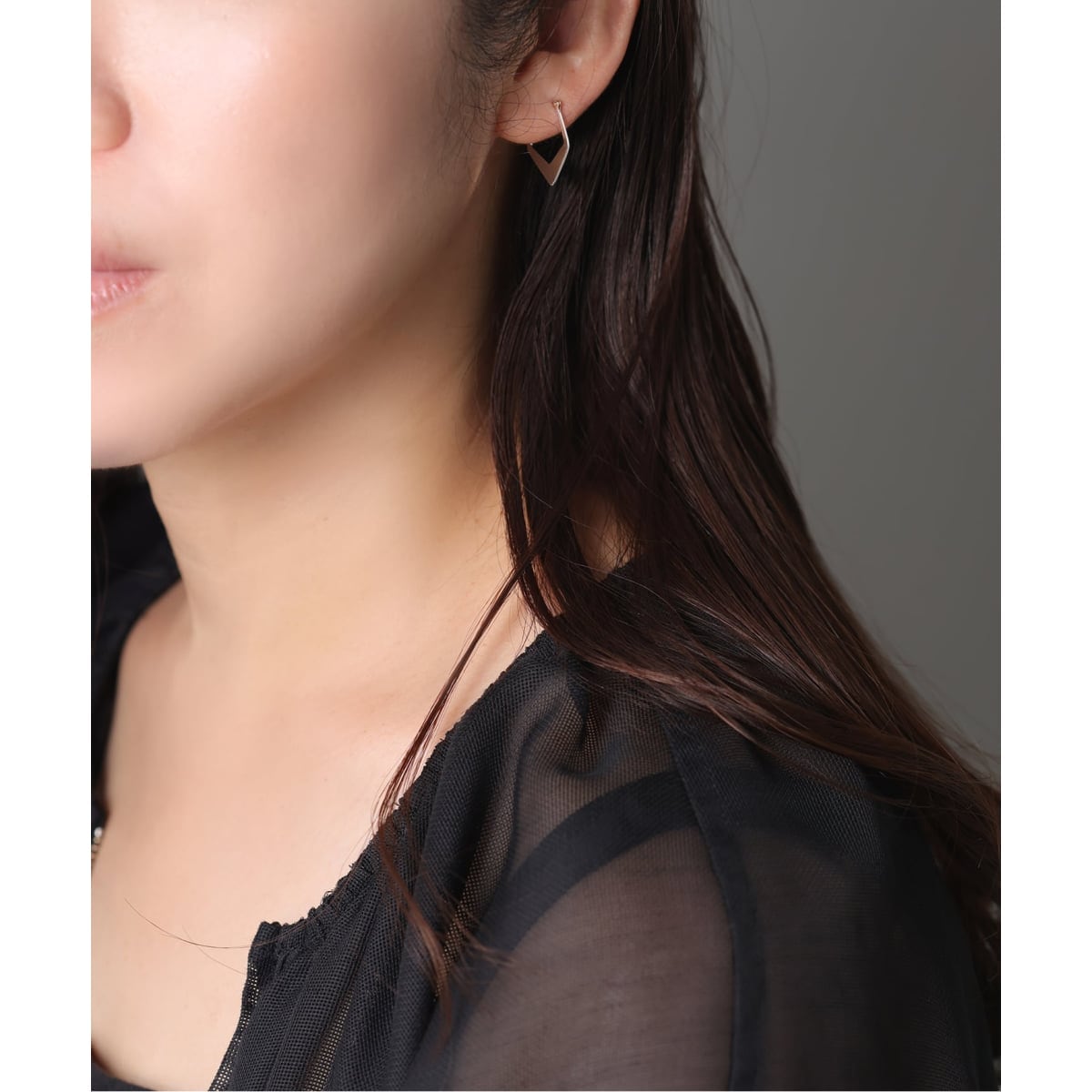 WEB限定予約》【SAMH by LILAS】トライアングルフープピアス SV（両耳