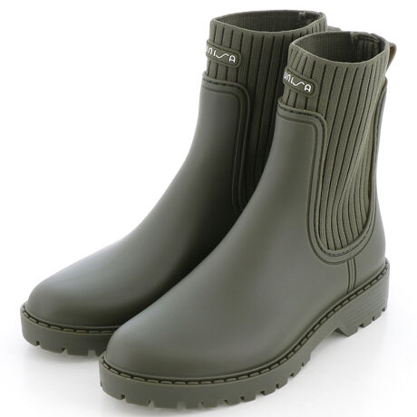 UNISA どっ リブロングレインブーツ