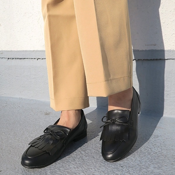 ヒミコ　卑弥呼　ふわふわモカシン　黄色　HIMIKO ローファー 再値下げ】【SALE】お洒落に防寒◇【撥水】【卑弥呼】ふわふわ