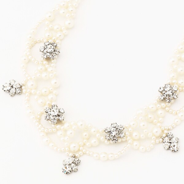 在庫処分大特価 New エー アール アザレアローズ パール 花形ジルコンネックレス 大流行中 Alimamiy Ru