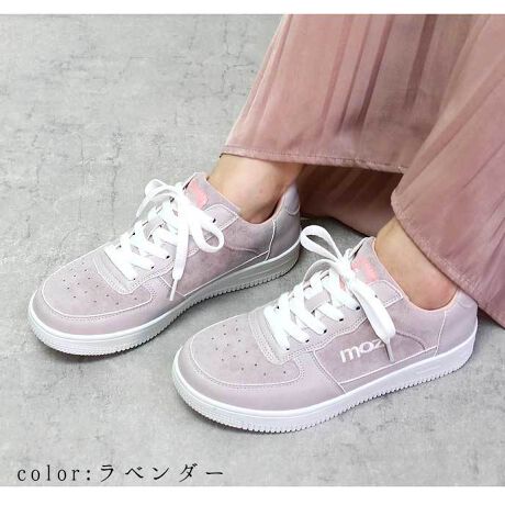 21春夏新作 Moz モズパステルカラーレースアップスニーカー モズ Moz ファッション通販 マルイウェブチャネル