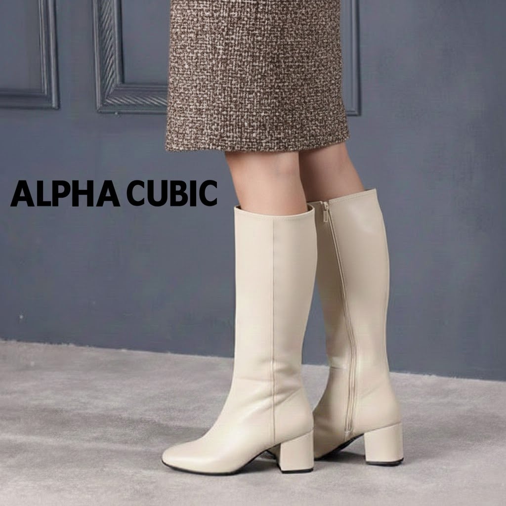 本革】〔撥水〕チャンキーヒールレースアップショートブーツ