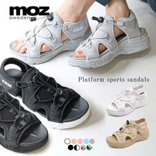 【新色追加９色展開】大人気！軽量　moz ドロスト紐デザインスポーツサンダル | モズ(moz)