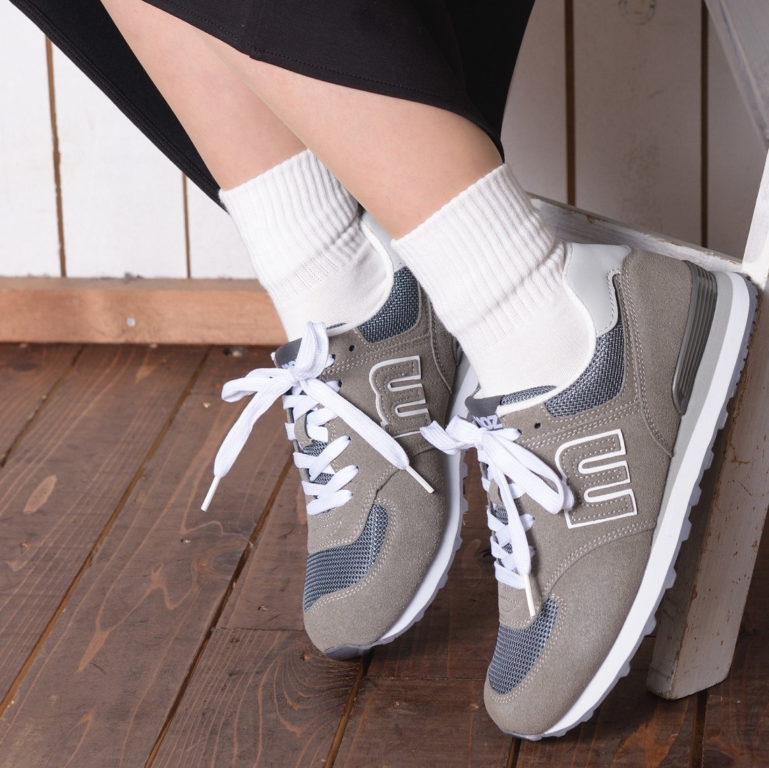 [�}���C]�y��ԏ��i�z�y�V�F�ǉ��z�k22.5-25.0cm�lmoz �C�j�V�����}�[�N�X�j�[�J�[/���Y�imoz�j �O���[