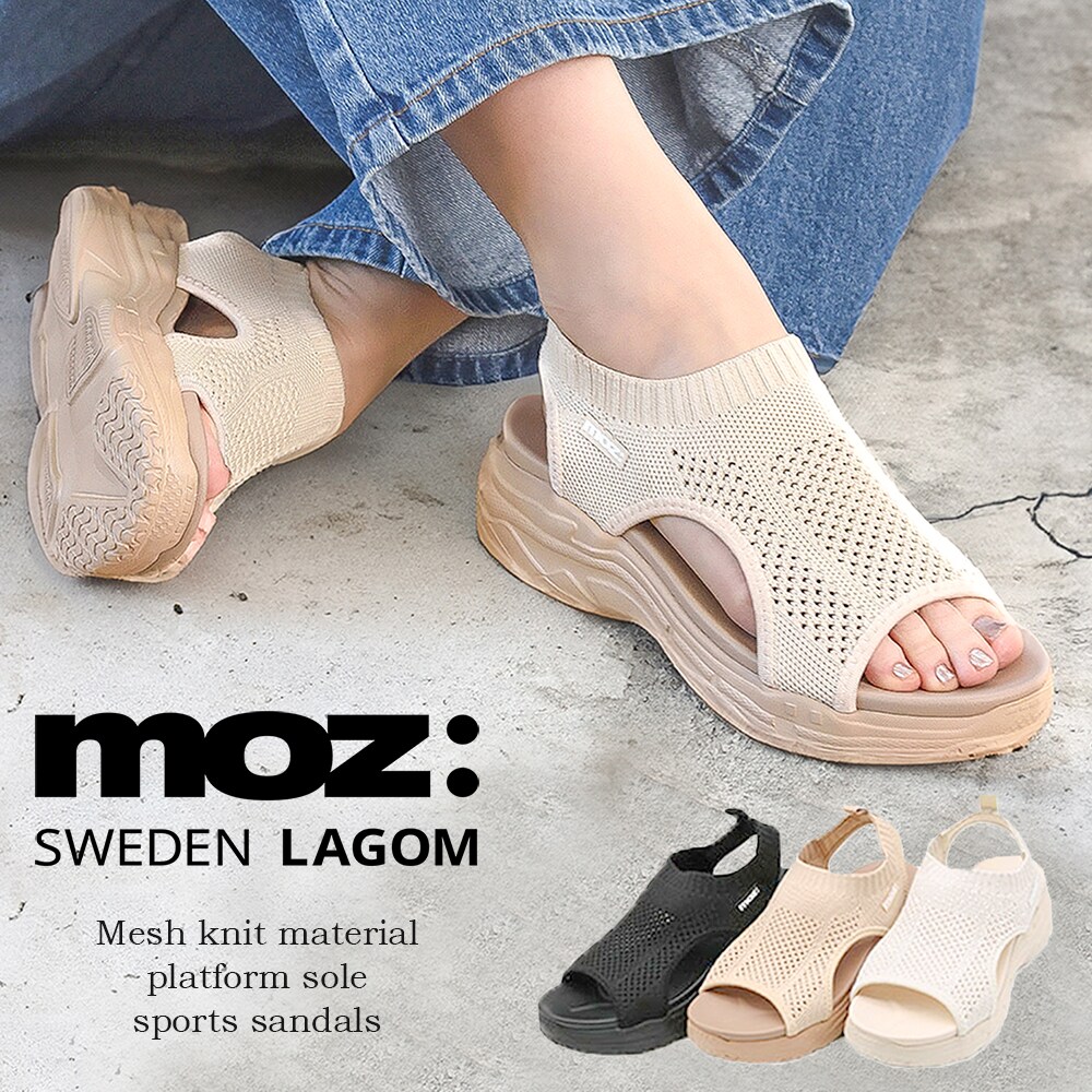 定番人気】〔新色追加〕moz メッシュ ニット スポーツサンダル | モズ