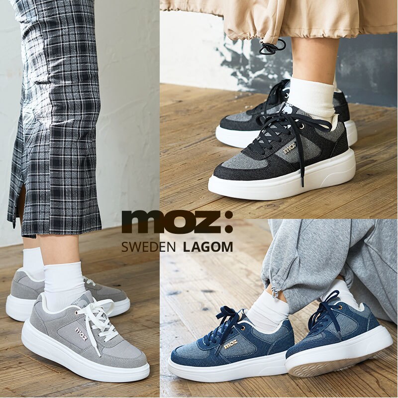 24秋冬新作】moz 軽量 厚底 レースアップスニーカー | モズ(moz