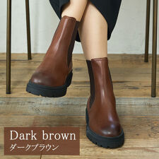 【定番商品】【本革】トラックソール サイドゴアブーツ