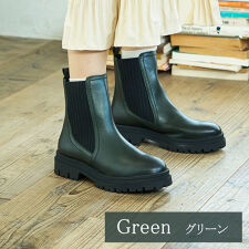 【定番商品】【本革】トラックソール サイドゴアブーツ