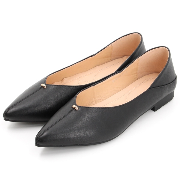 定番商品】〔本革〕GRACE AVENUE ソフトフラットパンプス | グリッター