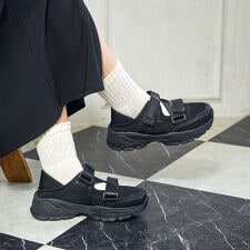 【25春夏新作】ダブルベルト スニーカーサンダル