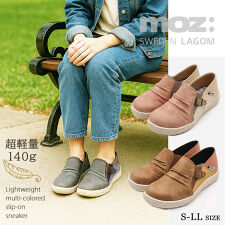 モズ(moz)の【25秋冬新作】〔軽量〕moz マルチカラー ベルト付きスリッポン