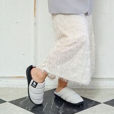 【25秋冬新作】moz カラーブロック スリッポンサンダル