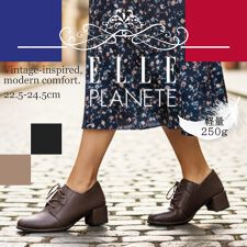グリッターセレクト(GLITTER SELECT)の【25秋冬新作】ELLE PLANETE レースアップ マニッシュ シューズ