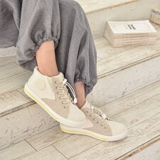 【25秋冬新作】【超撥水】EDWIN 晴雨兼用  ハンズフリー ハイカット スニーカー