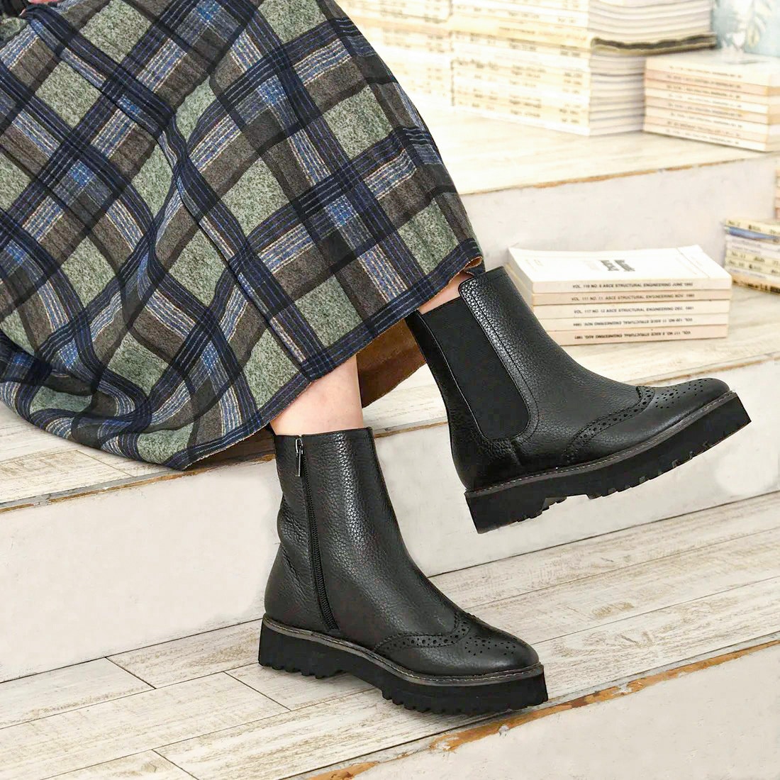 片足300g】超軽量ボールチェーンサイドゴアブーツ | アルテミス by