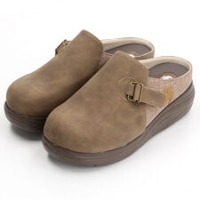 【26春夏新作】moz 厚底 カラーブロック サボサンダル