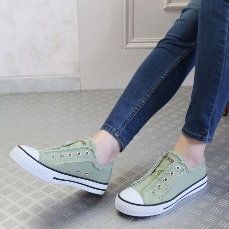 22秋冬新色追加 Moz モズ紐なしスリッポンスニーカー モズ Moz ファッション通販 マルイウェブチャネル