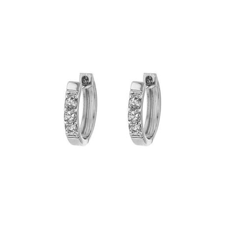 K10 ホワイトゴールド ダイヤモンド ピアス（0.2ct） | エステール 