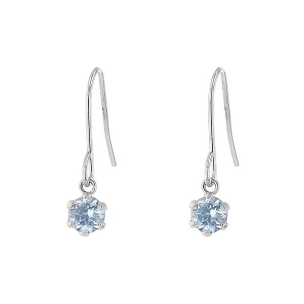 アクアマリンピアス  1.6ct　K18WG 　ホワイトゴールド  3月の誕生石 aquamarine