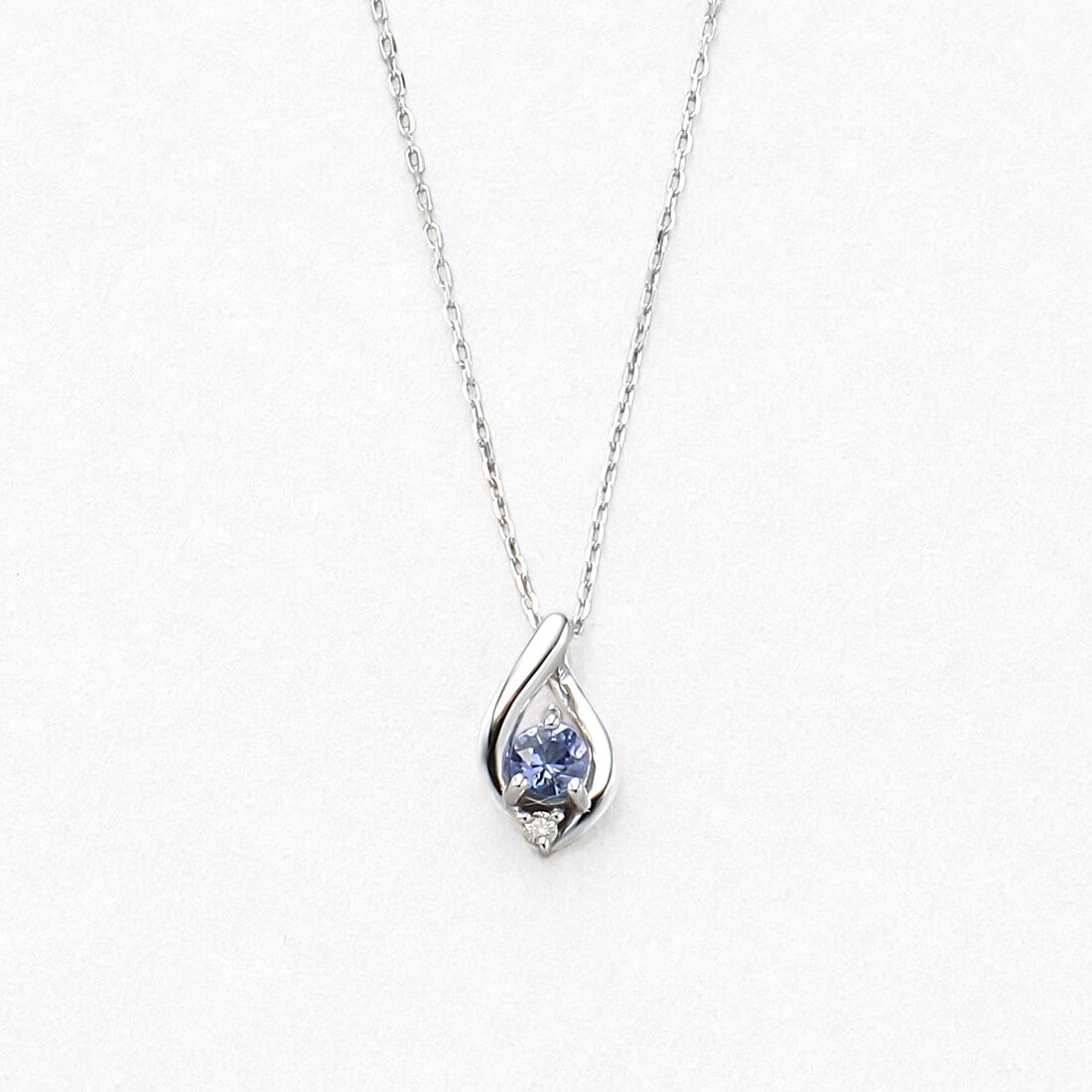 高品質タンザナイト使用‼︎ツインレイ♡ソウルメイト♡真実の愛♡ ドラマ着用】12月誕生石 K10 ホワイトゴールド タンザナイト