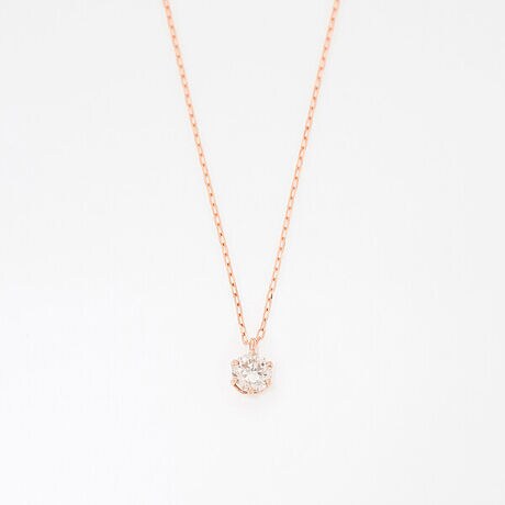 K18 ピンクゴールド ダイヤモンド ネックレス（0.18ct） | エステール 